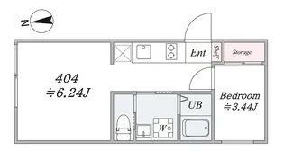 the trias345【4階】の間取り