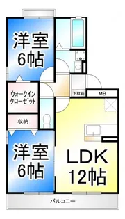 ジエンティール【3階】の間取り
