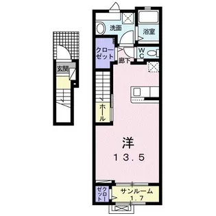 ペルズィモーネ【2階】の間取り