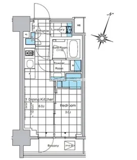 ルフォンプログレ神田プレミア【7階】の間取り