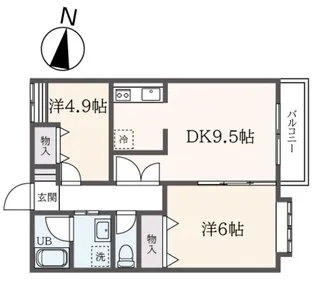 パミドール【1階】の間取り