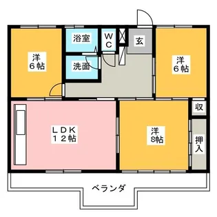 ホクコウビル【3階】の間取り