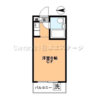 ハイタウン旗の台【2階】の間取り