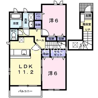 ピーノパストラル1【2階】の間取り