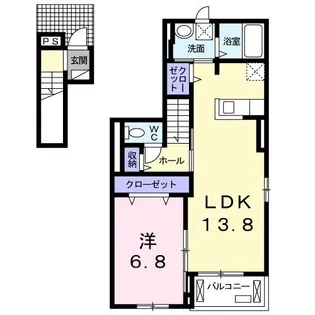 グラン・パレI【2階】の間取り