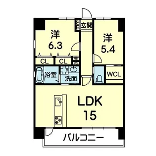 ライズ平成南【3階】の間取り
