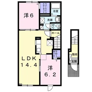 オーシャン ビュー【2階】の間取り