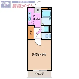 フリオフラッシュ【2階】の間取り