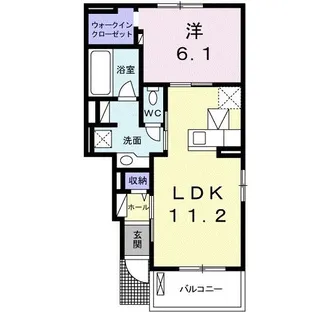 クラールS【1階】の間取り