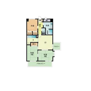 シティラック大橋【7階】の間取り