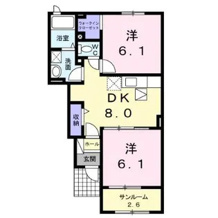 プリート・ヴィオラ【1階】の間取り