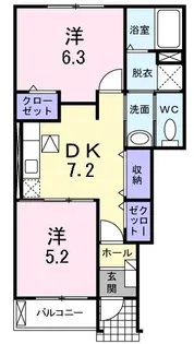 モルティVII【1階】の間取り