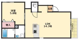 ブロンテ東加古川II【2階】の間取り