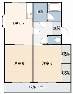 シェリール B棟【3階】の間取り