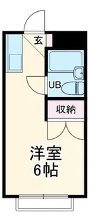 オレンジコーポ【1階】の間取り