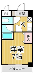 M‘STYLE MUKONOSOU HIKARU.BLDMANSION【4階】の間取り