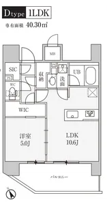 シーズンフラッツ蒲田【15階】の間取り