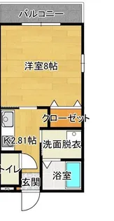 セントリート一番館【1階】の間取り