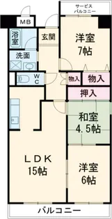 グランデパイース【3階】の間取り