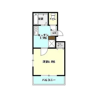 フォセットハウス【1階】の間取り
