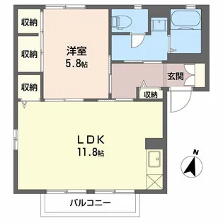 ガーデンハイツA【2階】の間取り
