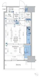 ヴォーガコルテ渋谷笹塚【5階】の間取り
