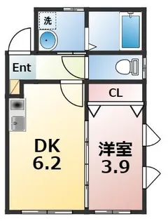 レーヴ【1階】の間取り