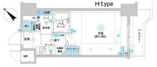 フェニックス横濱関内BAY GAIA【6階】の間取り