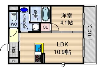 シャーメゾン園田町【2階】の間取り