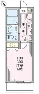 ベルゾーネ八城【1階】の間取り