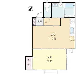 ミルティーユ【1階】の間取り