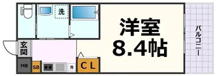 ピーステン名駅南【6階】の間取り