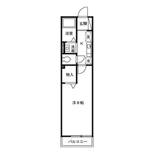 ハーフムーン【2階】の間取り