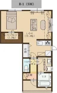 ユーソニアン柏崎・松波A【1階】の間取り