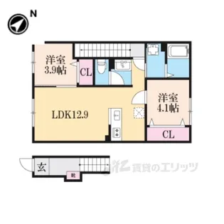 chouette【2階】の間取り