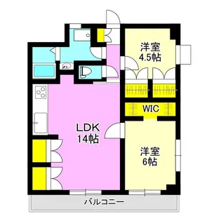 高崎ニートハイツ【5階】の間取り