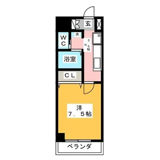 サンヒルズ新瑞橋【2階】の間取り