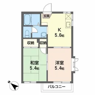アバンティ南光台南 B【2階】の間取り