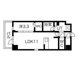 シーズンフラッツ高田馬場リバーサイドサウス【3階】の間取り