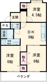 コーポサンヒルズ【1階】の間取り