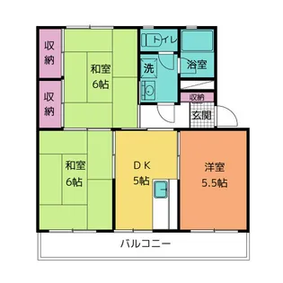 レジデンス淳【2階】の間取り