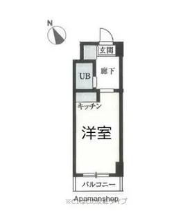 プレステージ西谷【5階】の間取り