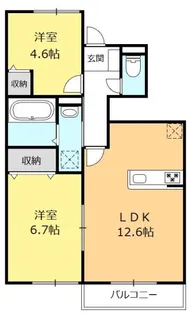 ジュネスメゾン【1階】の間取り