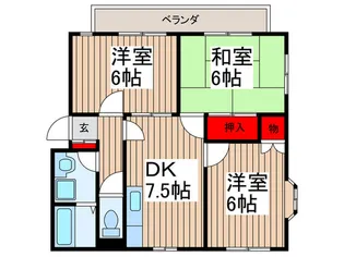 スカイハウスV【2階】の間取り