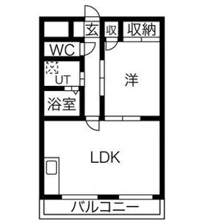 クラシティ御幸【9階】の間取り
