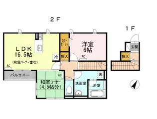 Kウィークス【2階】の間取り