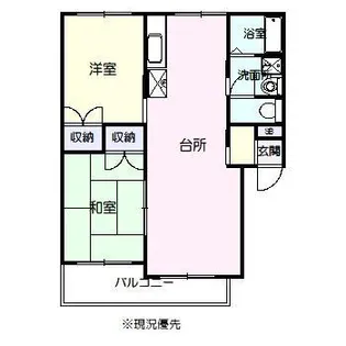 レジデンスサイトウI【1階】の間取り