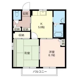 シャーメゾン アーバンヒル松本A【2階】の間取り