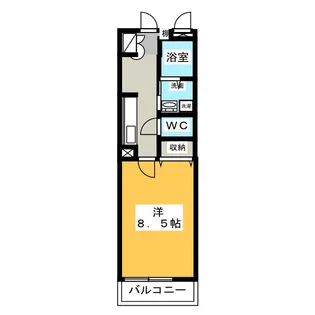 ラッフィナート瓢箪山【1階】の間取り