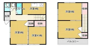 北ハウス【1階】の間取り